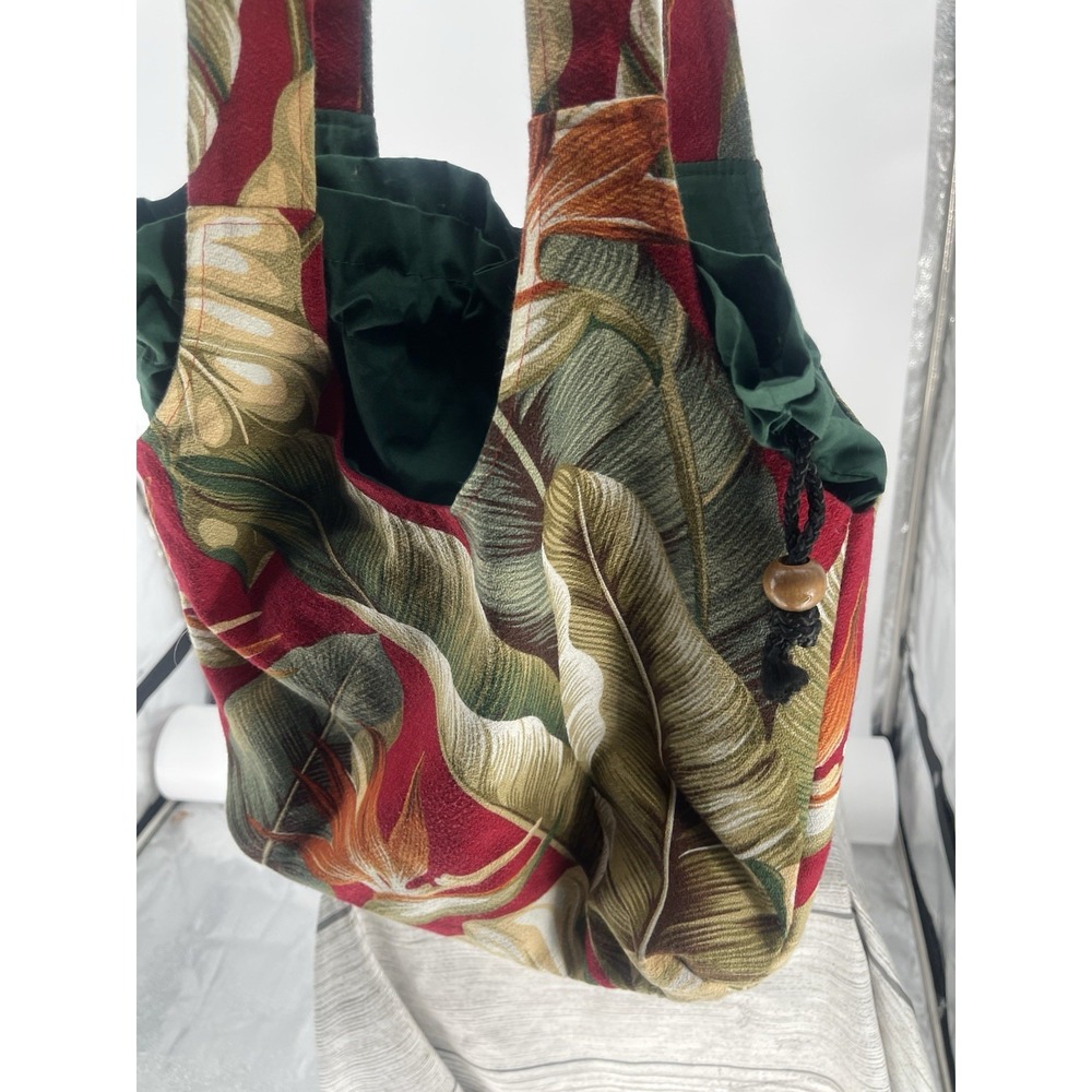 Mailelani's Kauai Handcrafted Hawaiian Handbag Purse-red And Green - Picture 4 of 4